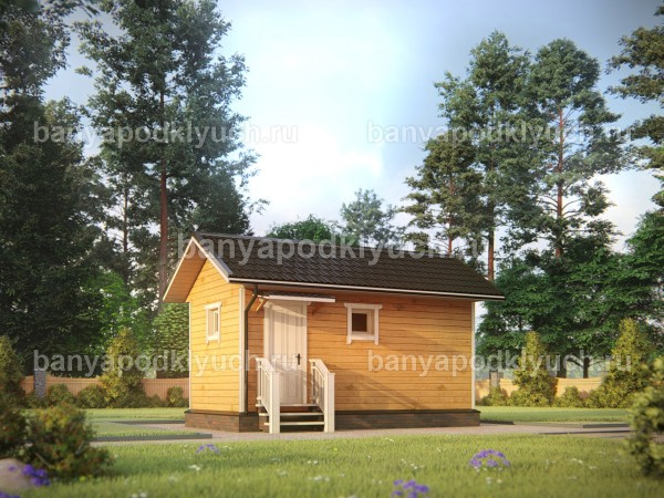 Баня из бруса 6 на 3 м
